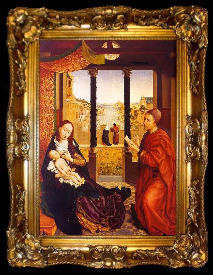 framed  WEYDEN, Rogier van der St. Luke Painting the Virgin  Child, ta009-2